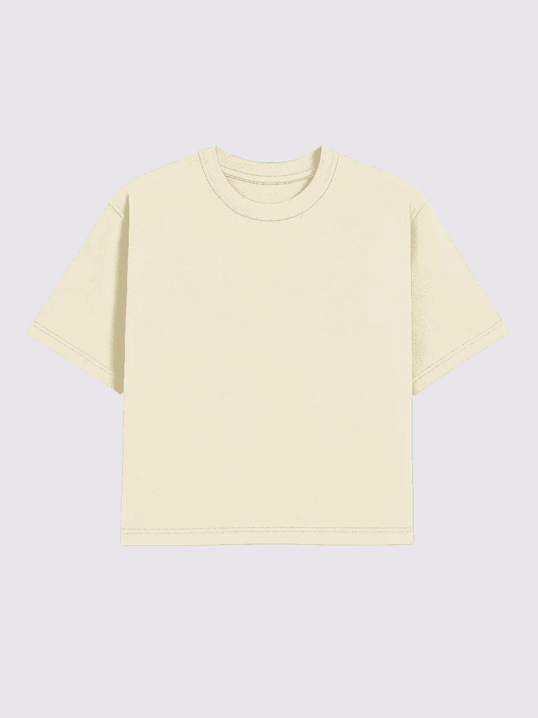 Tshirt Boxy Streetwear 100% algodão - Off White