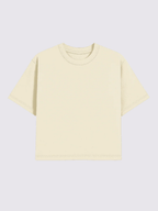 Tshirt Boxy Streetwear 100% algodão - Off White