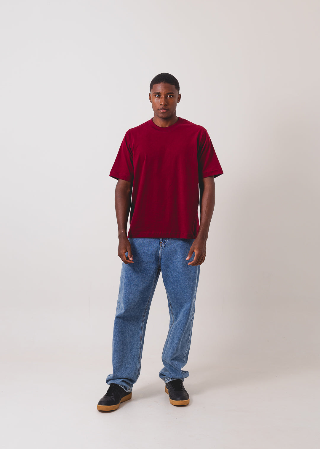 Tshirt Boxy - Bordô