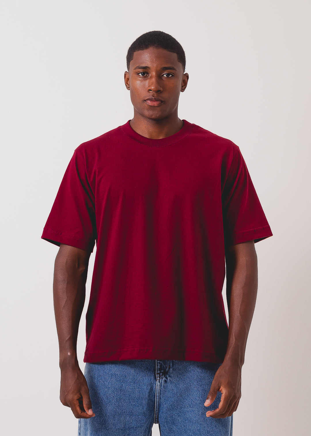 Tshirt Boxy - Bordô