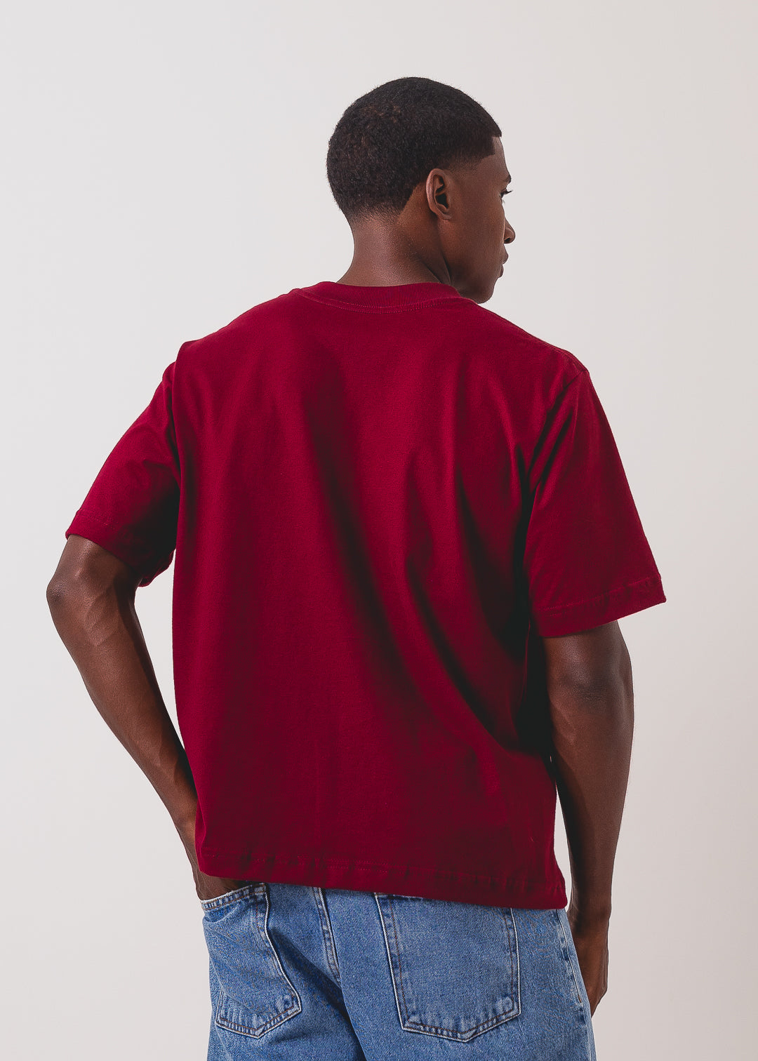 Tshirt Boxy - Bordô