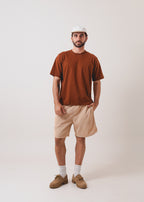 Tshirt Boxy Streetwear 100% algodão - Laranja
