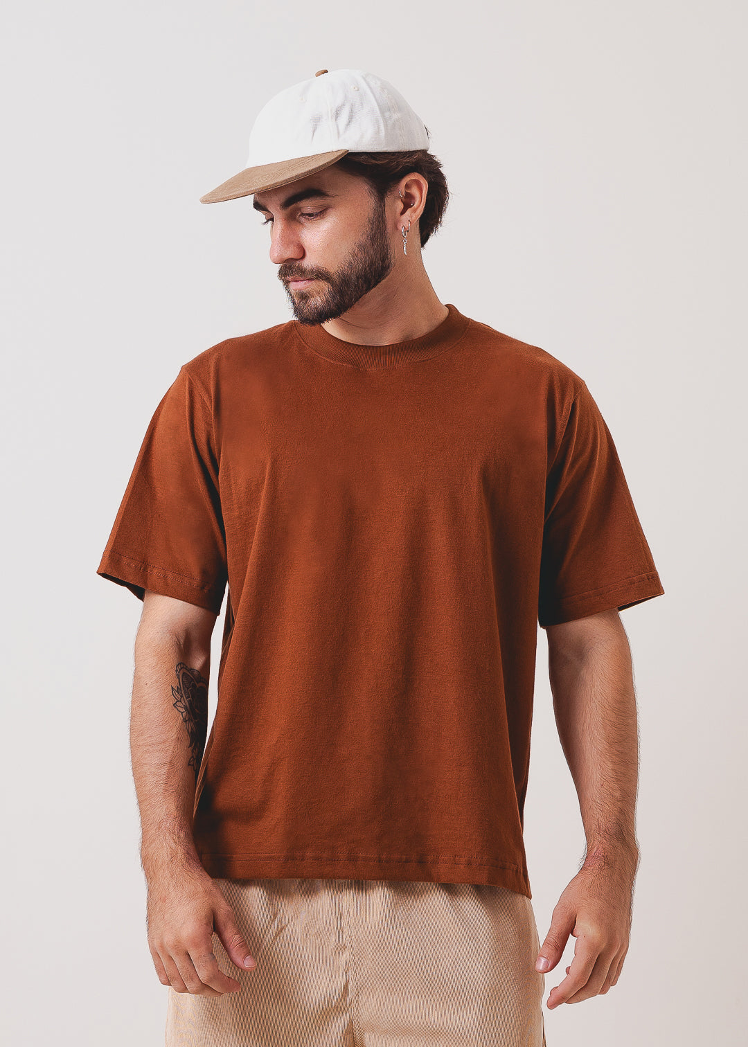 Tshirt Oversized - Marrom 2029