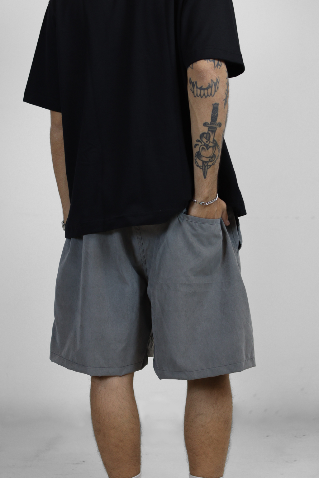 Short Peletizado - Chumbo