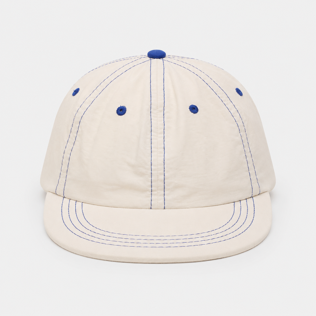 Six panel Branco com linha Azul