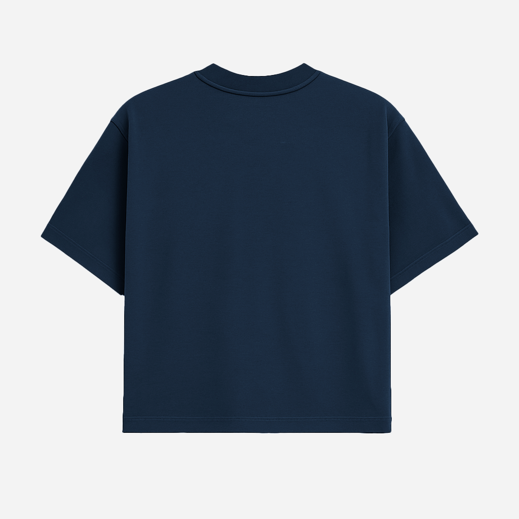Tshirt Boxy - Azul Marinho