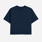 Tshirt Boxy - Azul Marinho