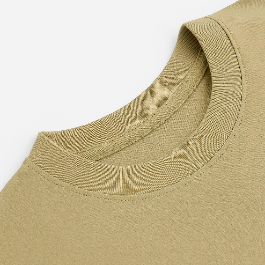Tshirt Boxy Streetwear 100% algodão - Bege 2131