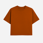Tshirt Boxy Streetwear 100% algodão - Laranja