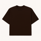 Tshirt Boxy - Marrom Café