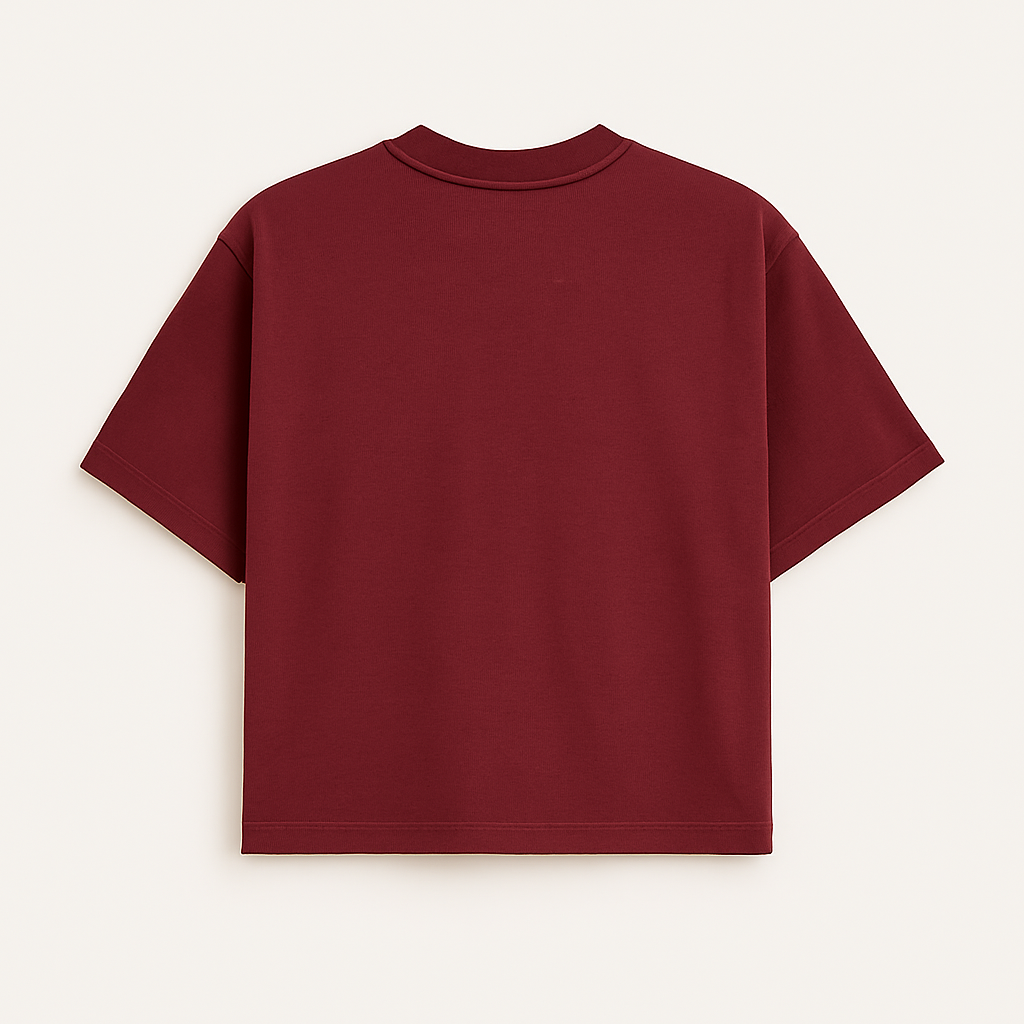 Tshirt Boxy Streetwear 100% algodão - Vermelho