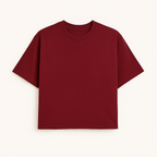 Tshirt Boxy Streetwear 100% algodão - Vermelho
