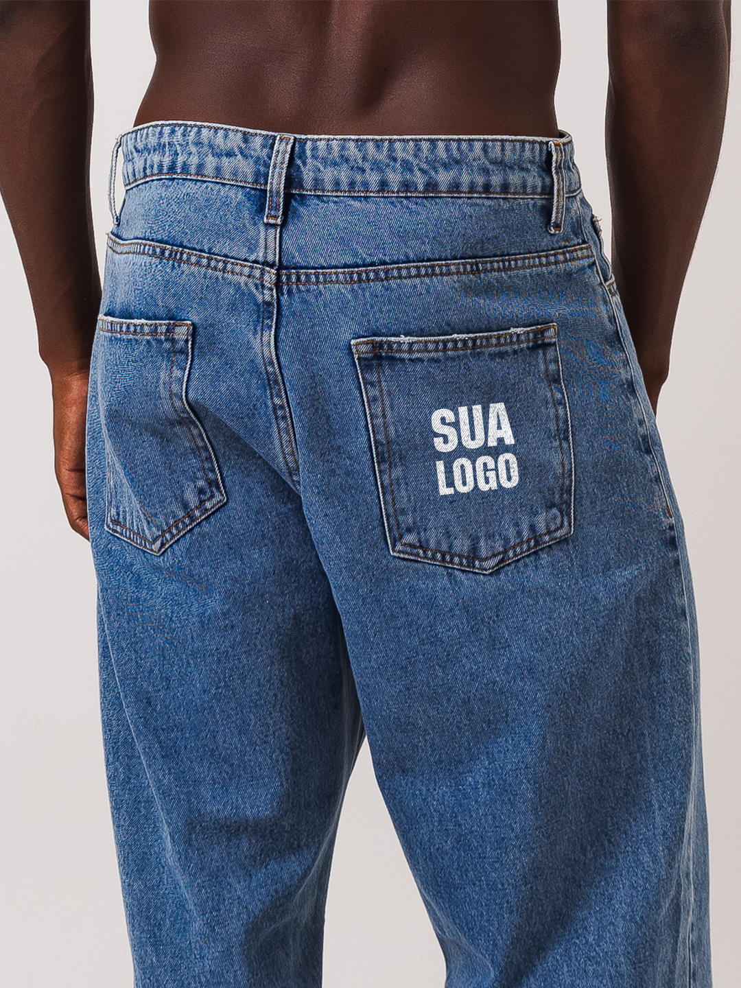 Calça Jeans Reta - Personalizado